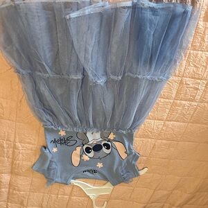 Disney Blue Stitch Kids Casual Dress size 5
